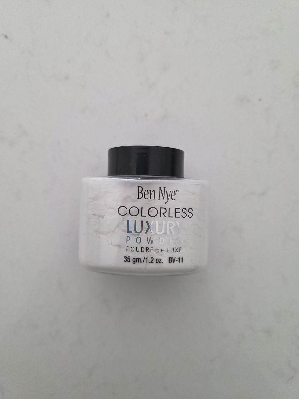 Ben Nye Colorless Luxury Powder - White with Black Cap